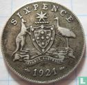 Australië 6 pence 1921 - Afbeelding 1