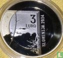 Slovenië 3 euro 2014 (PROOF) "200th anniversary of the birth of the photographer Janez Puhar" - Afbeelding 1