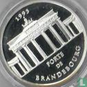 Frankrijk 100 francs / 15 écus 1993 (PROOF) "Brandenburg Gate" - Afbeelding 1