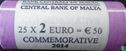 Malta 2 euro 2014 (rol) "50th anniversary of Independence" - Afbeelding 2