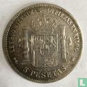 Spain 5 pesetas 1871 (1873) - Image 2