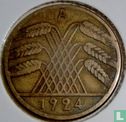Duitse Rijk 10 rentenpfennig 1924 (A) - Afbeelding 1