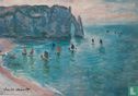 Etretat- La Porte d'Aval vue par Claude Monet - Afbeelding 1