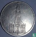 Duitse Rijk 5 reichsmark 1935 (J) "1st Anniversary of Nazi Rule - Potsdam Garrison Church" - Afbeelding 2