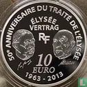 France 10 euro 2013 (PROOF) "50 years of Élysée Treaty" - Image 2