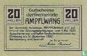Ampflwang 20 Heller 1920 - Afbeelding 2