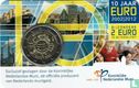 Nederland 2 euro 2012 (coincard - BU) "10 years of euro cash" - Afbeelding 1