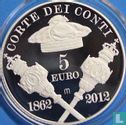 Italië 5 euro 2012 (PROOF) "150 years Italian Court of Auditors" - Afbeelding 1