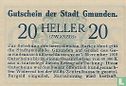 Gmunden 20 Heller 1919 - Afbeelding 2