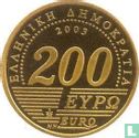 Griekenland 200 euro 2003 (PROOF) "75 years Bank of Greece" - Afbeelding 1