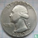 États-Unis ¼ dollar 1940 (sans lettre) - Image 1