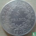 France 5 francs 1809 (W) - Image 1