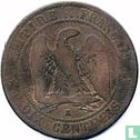 France 10 centimes 1855 (K - ancre) - Image 2