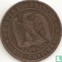 France 10 centimes 1854 (K) - Image 2