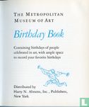 The Metropolitan Museum of Art Birthday Book - Bild 3