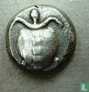 Égine, Attique (Grèce antique, tortue)  AR stater  510-485 BCE - Image 1