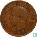 France 10 centimes 1855 (K - dog) - Image 1