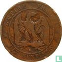 Frankrijk 10 centimes 1855 (K - hond) - Afbeelding 2