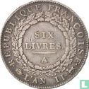 France ecu of 6 livres 1793 (A) - Image 2