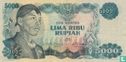 Indonésie 5.000 Rupiah 1968 (P111a1) - Image 1