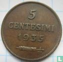 San Marino 5 centesimi 1935 - Afbeelding 1