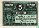 Triptis 5 Pfennig 1921 - Bild 1
