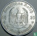 Duitse Rijk 5 reichsmark 1935 (E) "First anniversary of Nazi Rule" - Afbeelding 1