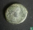 Roman Provincial - Caesarea Maritima, Samaria  AE14  (Herod Agrippa II, Domitianus, ah25)  84-85 CE - Afbeelding 2
