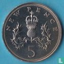 United Kingdom 5 new pence 1972 (PROOF) - Image 2