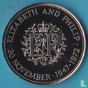 Verenigd Koninkrijk 25 new pence 1972 (PROOF - koper-nikkel) "25th Wedding Anniversary of Queen Elizabeth II and Prince Philip" - Afbeelding 1