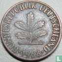 Duitsland 1 pfennig 1968 (F) - Afbeelding 1