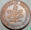 Duitsland 1 pfennig 1971 (J) - Afbeelding 1