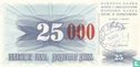 Bosnië en Herzegovina 25.000 Dinara 1993 (P54d) - Afbeelding 1
