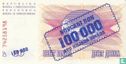 Bosnie-Herzégovine 100.000 Dinara 1993 (P34a) - Image 2