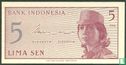 Indonesia 5 Sen 1964 (Replacement) - Image 1