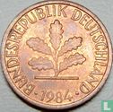 Duitsland 1 pfennig 1984 (D) - Afbeelding 1