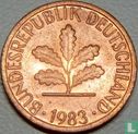 Duitsland 1 pfennig 1983 (G) - Afbeelding 1