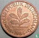 Germany 1 pfennig 1984 (G) - Image 1