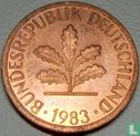 Duitsland 1 pfennig 1983 (J) - Afbeelding 1