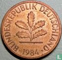 Duitsland 1 pfennig 1984 (J) - Afbeelding 1