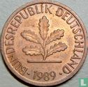 Duitsland 1 pfennig 1989 (G) - Afbeelding 1