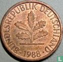 Duitsland 1 pfennig 1988 (J) - Afbeelding 1