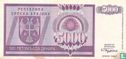 Spska Krajina 5.000 Dinara 1992 - Afbeelding 1