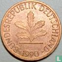 Duitsland 1 pfennig 1990 (F) - Afbeelding 1