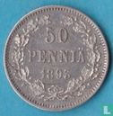 Finlande 50 penniä 1893 (lignes rapprochées) - Image 1