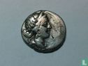 Empire romain - Jules César -Denier AR (47-46 Av JC). TTB+ / TTB. Bizarre. - Image 1