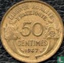 Frankrijk 50 centimes 1947 (aluminium-brons) - Afbeelding 1