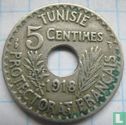 Tunesië 5 centimes 1918 (AH1337) - Afbeelding 1