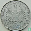 Duitsland 2 mark 1957 (F - Max Planck) - Afbeelding 1