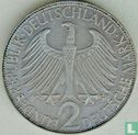Deutschland 2 Mark 1958 (J - Max Planck) - Bild 1